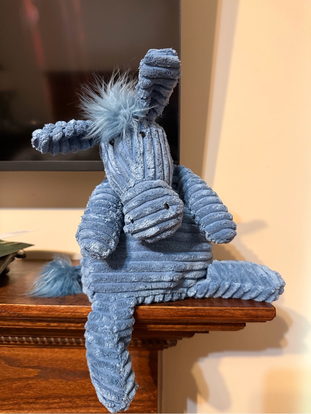 Jellycat Blue Cordy Donkey Plush Toy